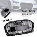 2017–2019 Audi A3 S3 W/ACC RS3 Style Waben-Kühlergrill, Schwarz