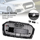 2017–2019 Audi A3 S3 W/ACC RS3 Style Waben-Kühlergrill, Schwarz