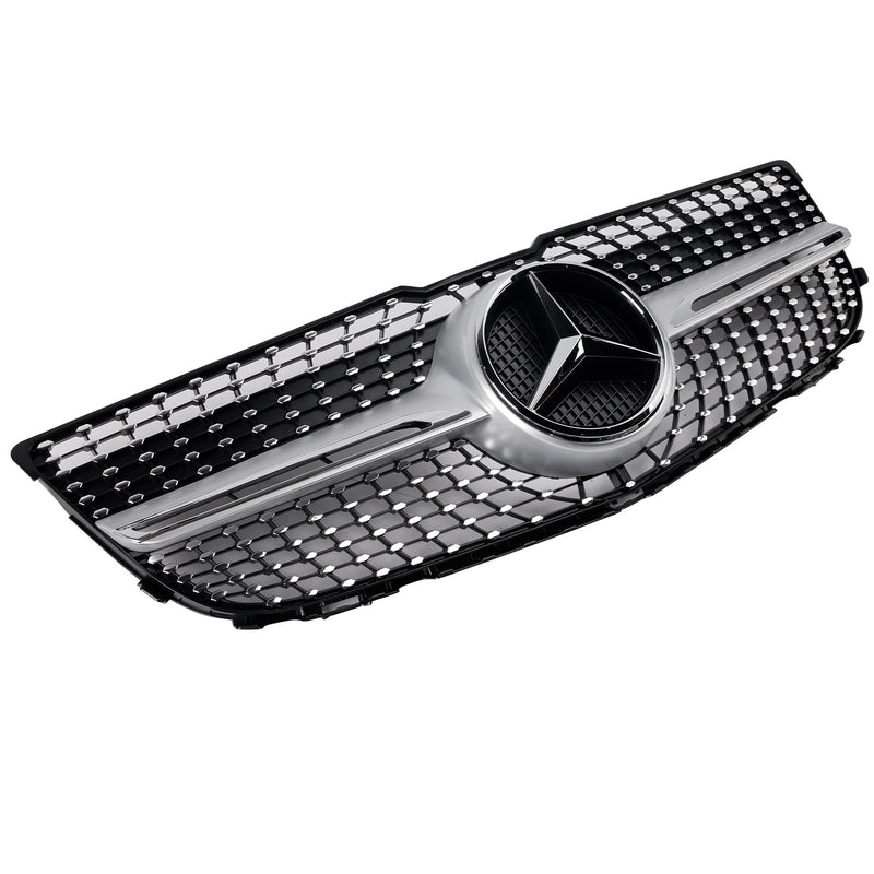 Frontstoßstangengrill Grille Fit Mercedes Benz X204 GLK-Klasse 2013-2015 Diamant