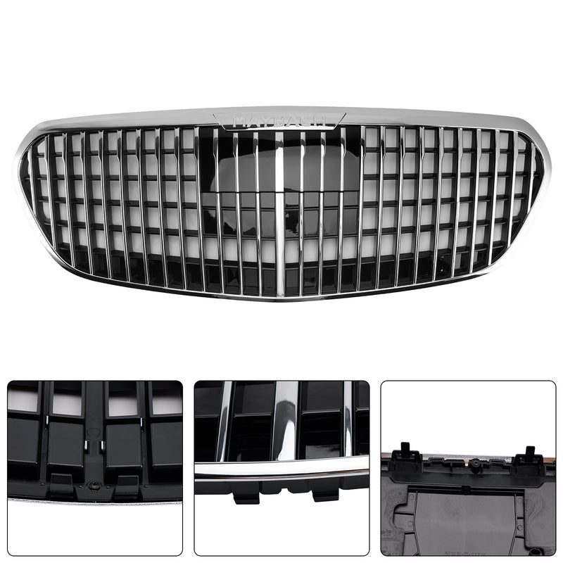 2021–2023 Mercedes Benz S-Klasse W223 S480 S580 S680 + Chrom-Frontgrill mit ACC