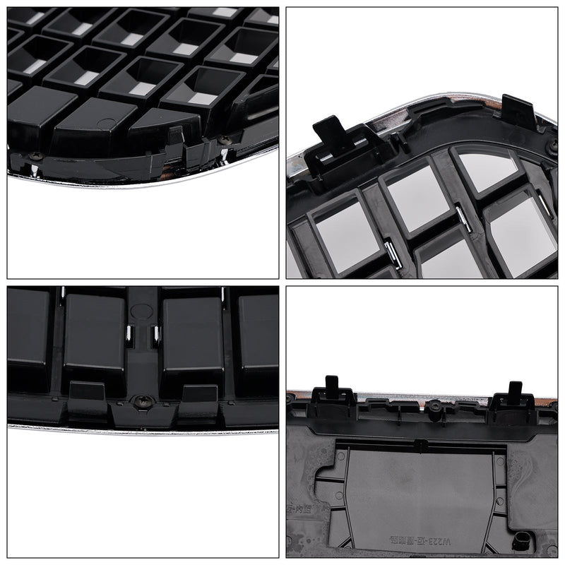 2021–2023 Mercedes Benz S-Klasse W223 S480 S580 S680 + Chrom-Frontgrill mit ACC