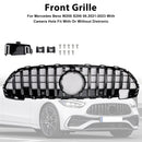 2022-2023 Mercedes Benz W206 W/Camera GT-R Style Front Bumper Grille Grill