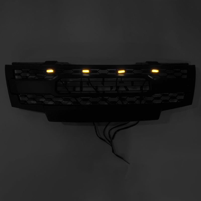 2009–2019 Nissan Frontier com luzes LED, grade preta do piso do piso da frente