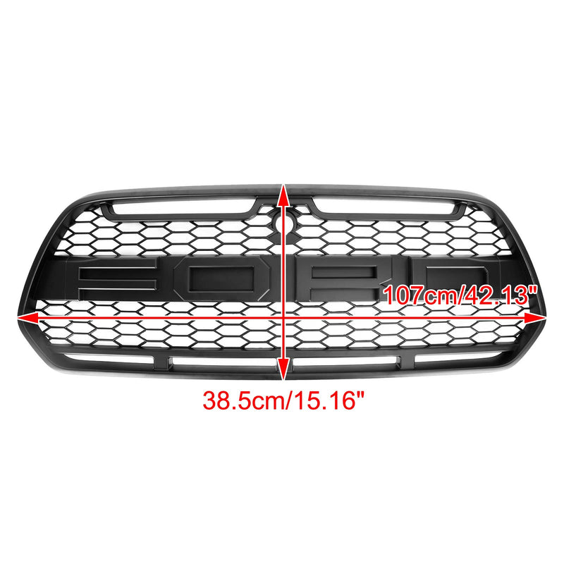 Matt Black Front Bumper Grille Grill Fit Ford Transit MK8 2015-2018 Raptor