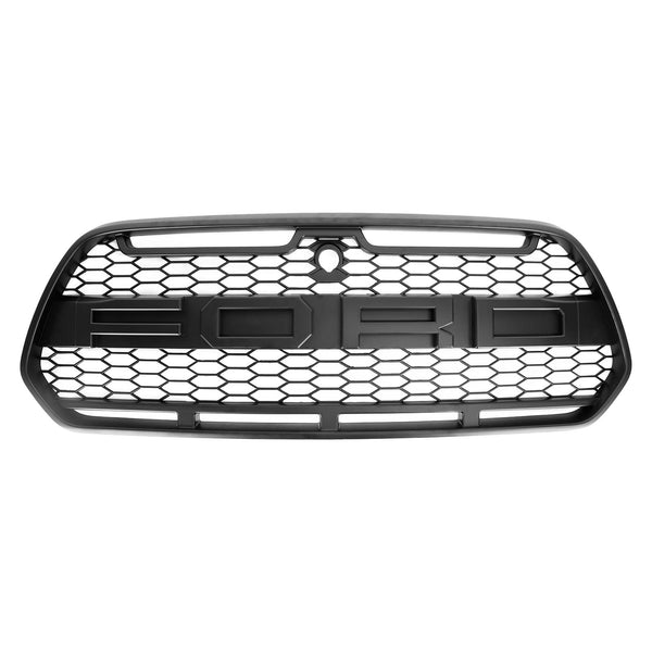 Matt Black Front Bumper Grille Grill Fit Ford Transit MK8 2015-2018 Raptor