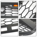 Matně černá přední maska ​​s LED vhodná pro Ford Transit MK8 2015-2018 Raptor