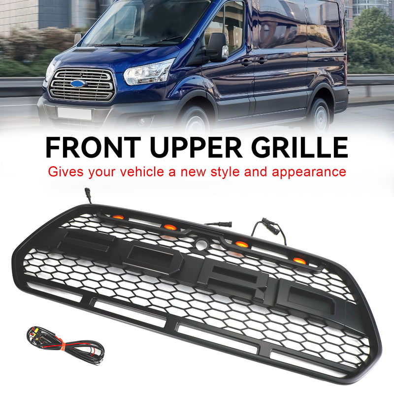 Mattsvart frontgrill med LED lämplig för Ford Transit MK8 2015-2018 Raptor