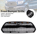 Glanssvart radiatorgrill for Ford Transit MK8 2015-2018 Raptor-stil med LED-belysning