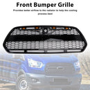 Glanssvart radiatorgrill for Ford Transit MK8 2015-2018 Raptor-stil med LED-belysning