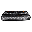 Glanssvart radiatorgrill for Ford Transit MK8 2015-2018 Raptor-stil med LED-belysning