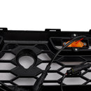 Glanssvart radiatorgrill for Ford Transit MK8 2015-2018 Raptor-stil med LED-belysning