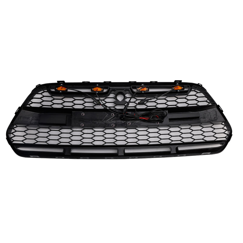 2015-2018 Ford Transit MK8 Kühlergrill Raptor-Style mit LED Glanzschwarz