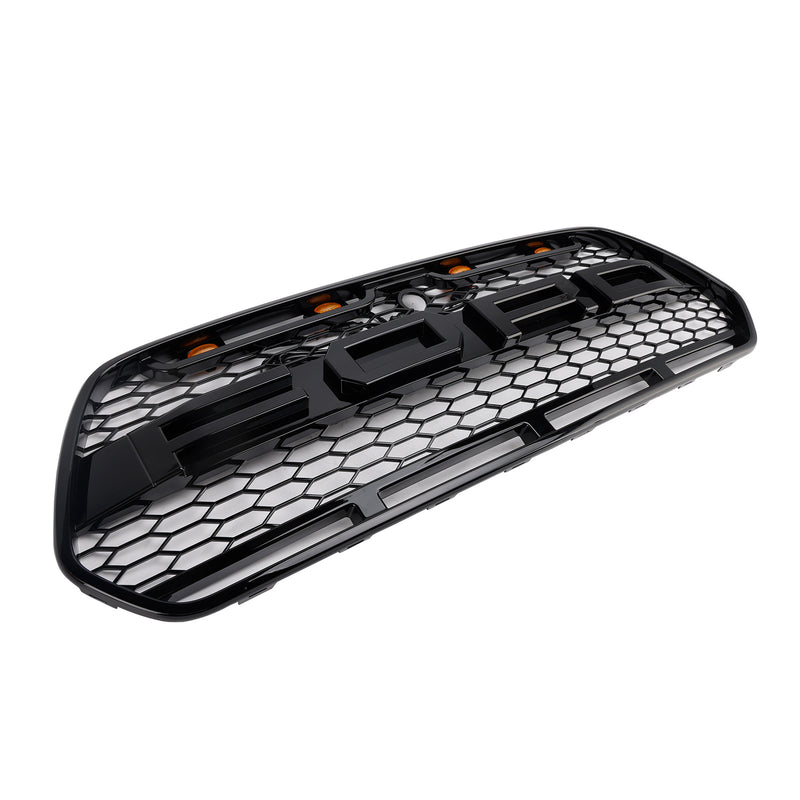 2015-2018 Ford Transit MK8 Kühlergrill Raptor-Style mit LED Glanzschwarz