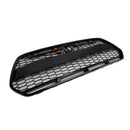 Glanssvart radiatorgrill for Ford Transit MK8 2015-2018 Raptor-stil med LED-belysning