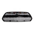 Glanssvart radiatorgrill for Ford Transit MK8 2015-2018 Raptor-stil med LED-belysning