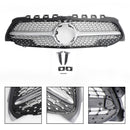Mercedes-Benz A-sarja W177 2019-2021 Diamond-kuvioinen etupuskurin maski, musta/kromi