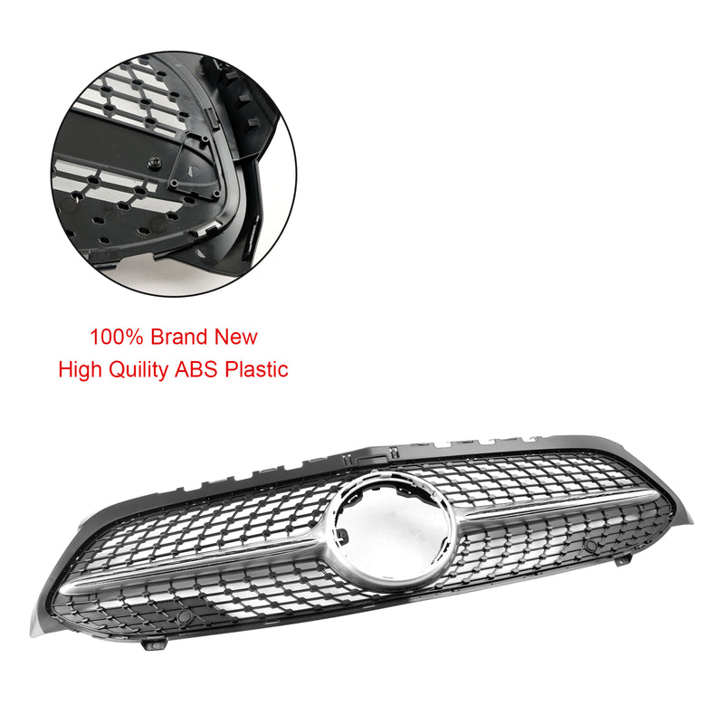 2019-2023 Benz A luokkaW177 Diamond etupuskurin säleikkö Musta