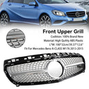 Mercedes Benz A-Klasse W176 2013-2015 frontfangergrill svart/krom