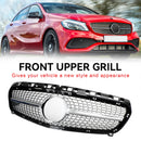 Mercedes Benz A-Klasse W176 2013-2015 frontfangergrill svart/krom