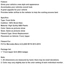 2013–2015 Mercedes Benz A-Klasse W176 Frontstoßstangengrill, Schwarz glänzend