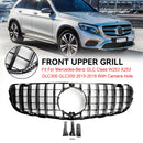 Přední mřížka pro Mercedes GLC X253 C253 (rok 2015-2019) - lesklé černé provedení