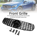2015–2019 Mercedes Benz GLC X253 C253 Frontstoßstangengrill, Schwarz glänzend