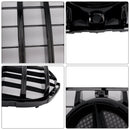 2015–2019 Mercedes Benz GLC X253 C253 Frontstoßstangengrill, Schwarz glänzend