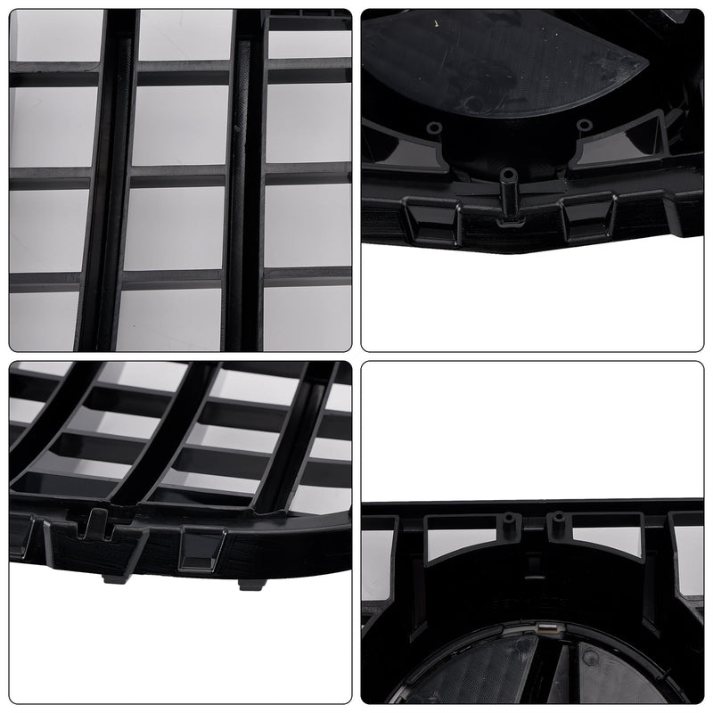 2015–2019 Mercedes Benz GLC X253 C253 Frontstoßstangengrill, Schwarz glänzend
