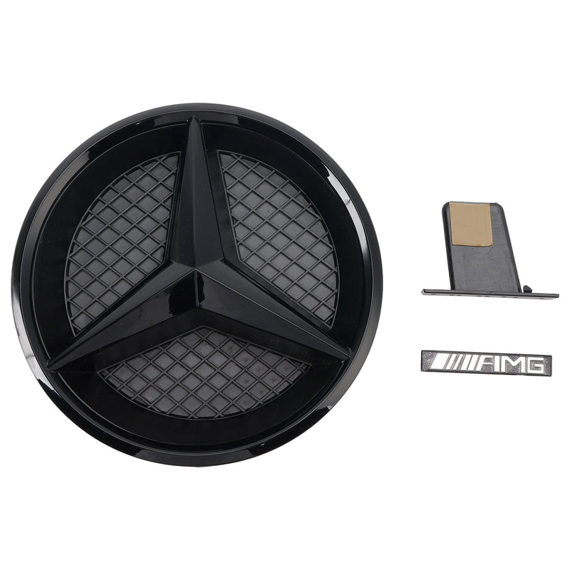 2015–2019 Mercedes Benz GLC X253 C253 Frontstoßstangengrill, Schwarz glänzend