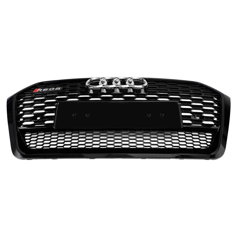 RSQ5 Style Front Honeycomb Mesh Grill Grille Fit Audi Q5 SQ5 2018-2020