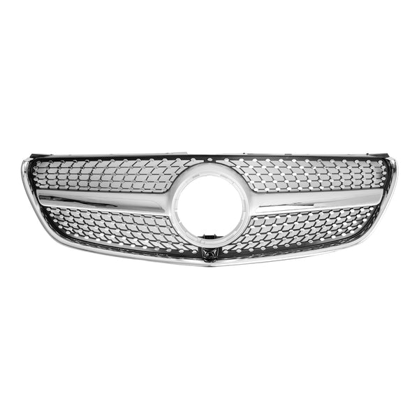 Silver diamantgrill för Mercedes Benz V Class W447 2014-03.2019