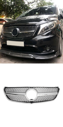 Stříbrná diamantová mřížka pro Mercedes Benz třídy V W447 2014-03/2019