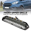 Mattschwarzer Frontgrill mit 3 LED für Ford Transit Custom Trail 2018-2023