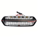 Mattschwarzer Frontgrill mit 3 LED für Ford Transit Custom Trail 2018-2023