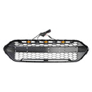 Mattschwarzer Frontgrill mit 3 LED für Ford Transit Custom Trail 2018-2023