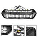 Matt sort frontgrill med 3 LED for Ford Transit Custom Trail 2018-2023