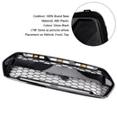 2018–2023 mit 3 LEDs, glänzend schwarz, Ford Transit Custom Trail mit 3 LEDs, Frontstoßstangengrill