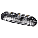 2018–2023 se 3 LED, lesklými černá, Ford Transit Custom Trail se 3 LED, předním podlahovým mřížkou