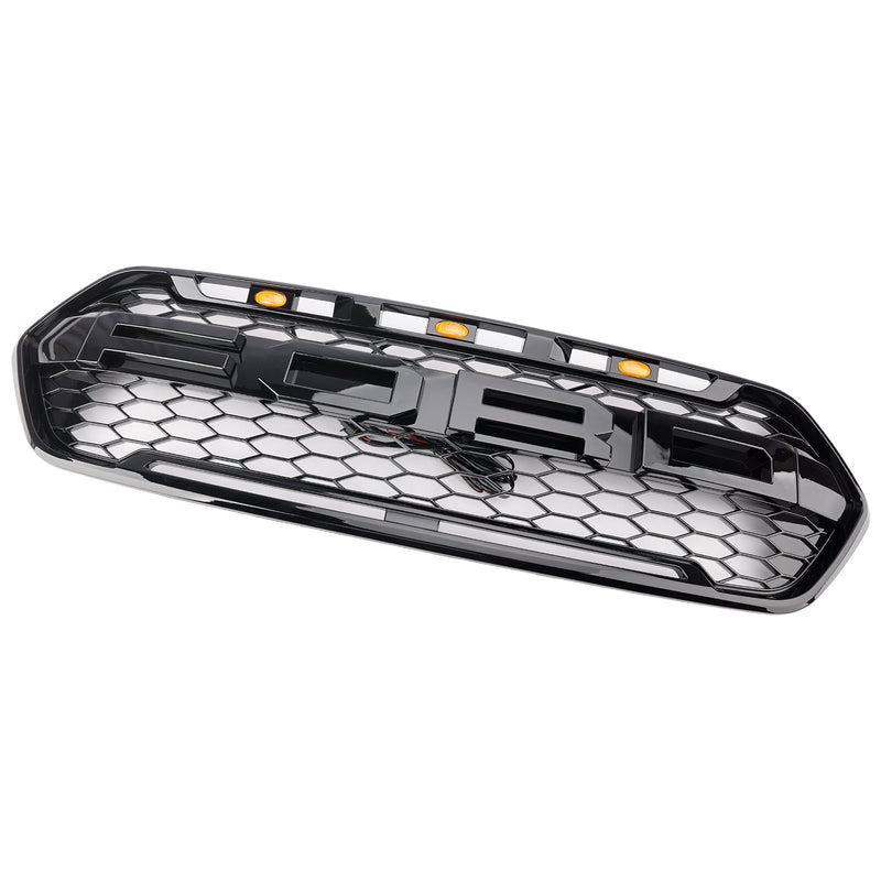 2018–2023 se 3 LED, lesklými černá, Ford Transit Custom Trail se 3 LED, předním podlahovým mřížkou