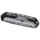 2018–2023 mit 3 LEDs, glänzend schwarz, Ford Transit Custom Trail mit 3 LEDs, Frontstoßstangengrill