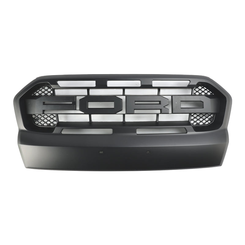 2015–2019 Ford Ranger T7 Mattschwarzer Frontgrill im Ranger Raptor-Stil