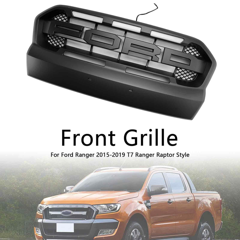 Přední nárazník ve stylu Raptor Style pro Ford Ranger 2015-2019 T7 s LED