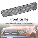 Matowa czarna kratka przedniego zderzaka dla Ford Ranger 2015-2019 T7 W/LED