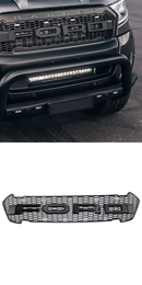 Matt -Black Front -Floor Bar Grill pro Ford Ranger 2015–2019 T7 s LED