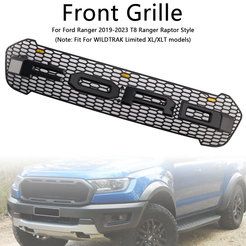 2019 2020 2021 2022 2023 Ford Ranger T8 mit LED-Frontgrill im Raptor-Stil