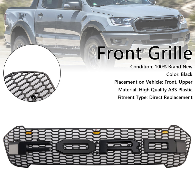 2019 2020 2021 2022 2023 Ford Ranger T8 mit LED-Frontgrill im Raptor-Stil