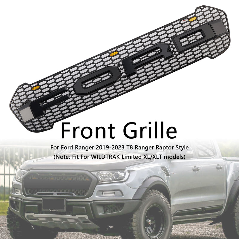 2019 2020 2021 2022 2023 Ford Ranger T8 mit LED-Frontgrill im Raptor-Stil