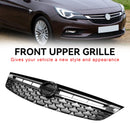 Parrilla de parachoques delantero cromada negra para Opel Astra K 2015-2019 Facelift
