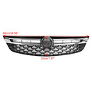 Parrilla de parachoques delantero cromada negra para Opel Astra K 2015-2019 Facelift