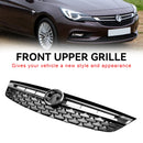 Sort Krom Front Kofanger Grill til Opel Astra K 2015-2019 Facelift